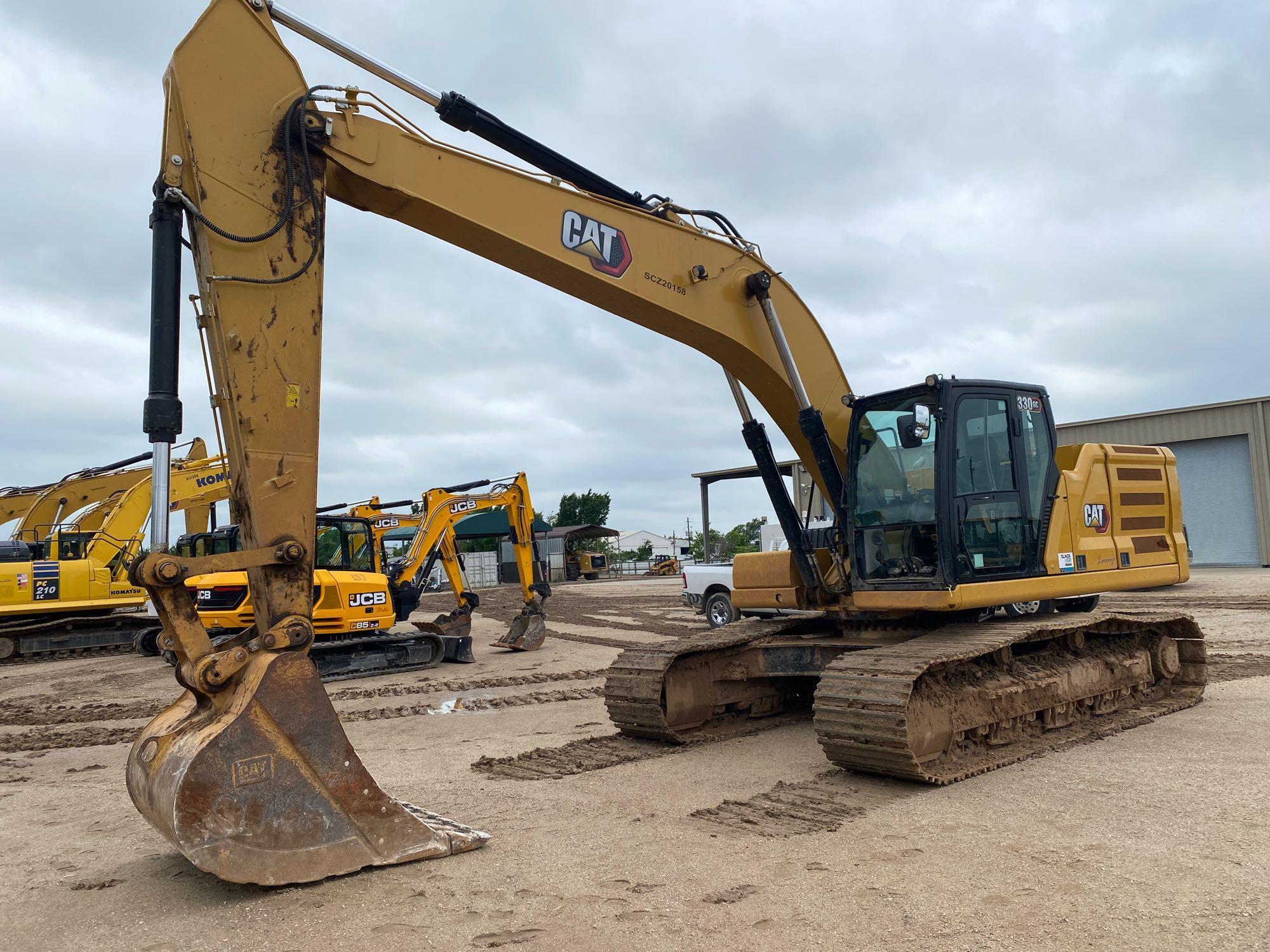 2022 CAT 330GC HYDRAULIC EXCAVATOR SN:20158 powered by Cat C4.4 diesel engine, equipped with Cab,