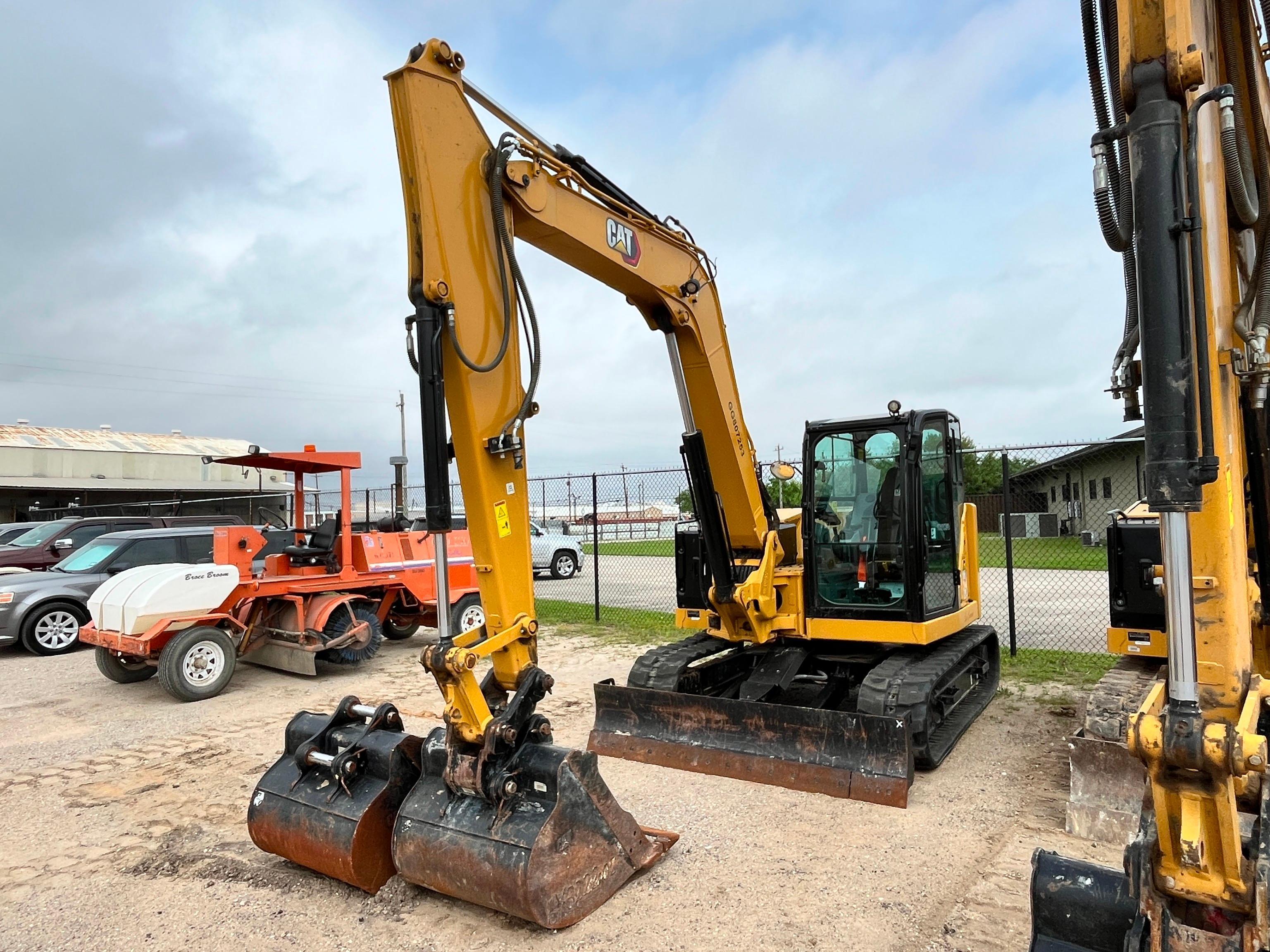 2023 CAT 308CR HYDRAULIC EXCAVATOR SN:807253 powered by Cat C3.3B diesel engine, equipped with Cab,