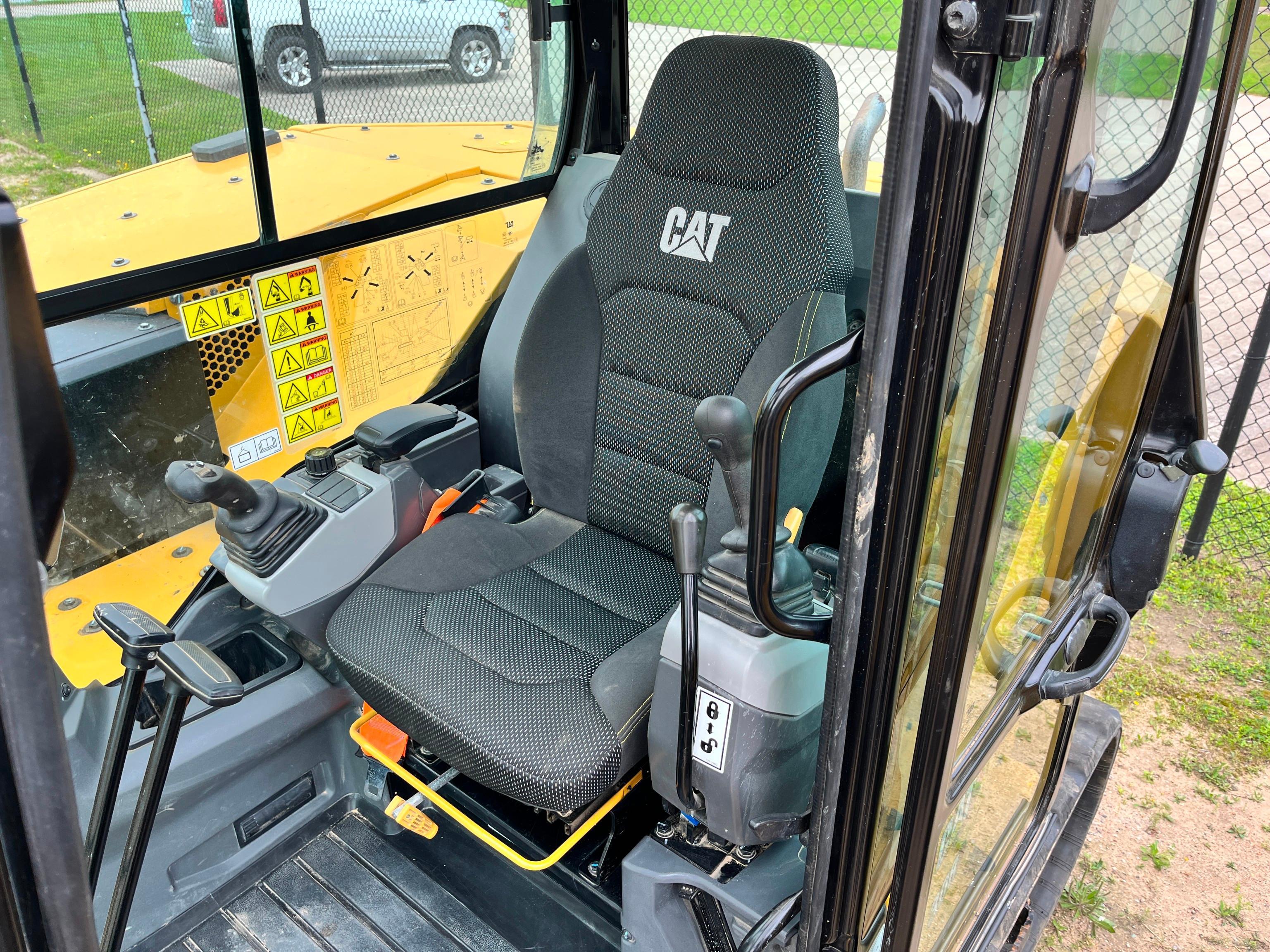 2023 CAT 308CR HYDRAULIC EXCAVATOR SN:807253 powered by Cat C3.3B diesel engine, equipped with Cab,