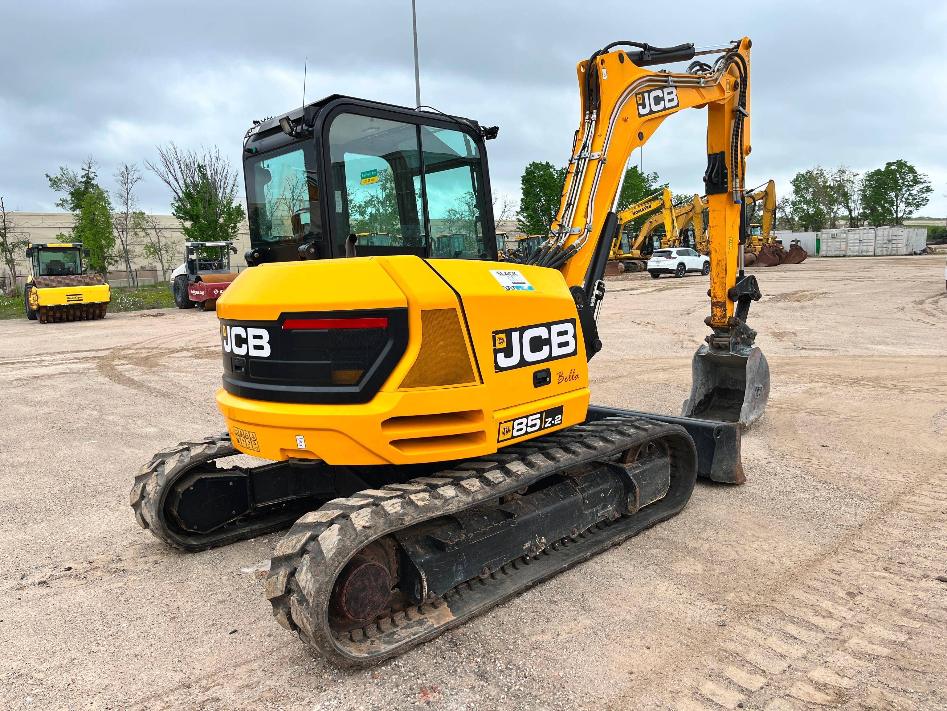 2022 JCB 85Z-2 HYDRAULIC EXCAVATOR SN:JCB8AEA3VM2736463 powered by Kohler diesel engine, equipped