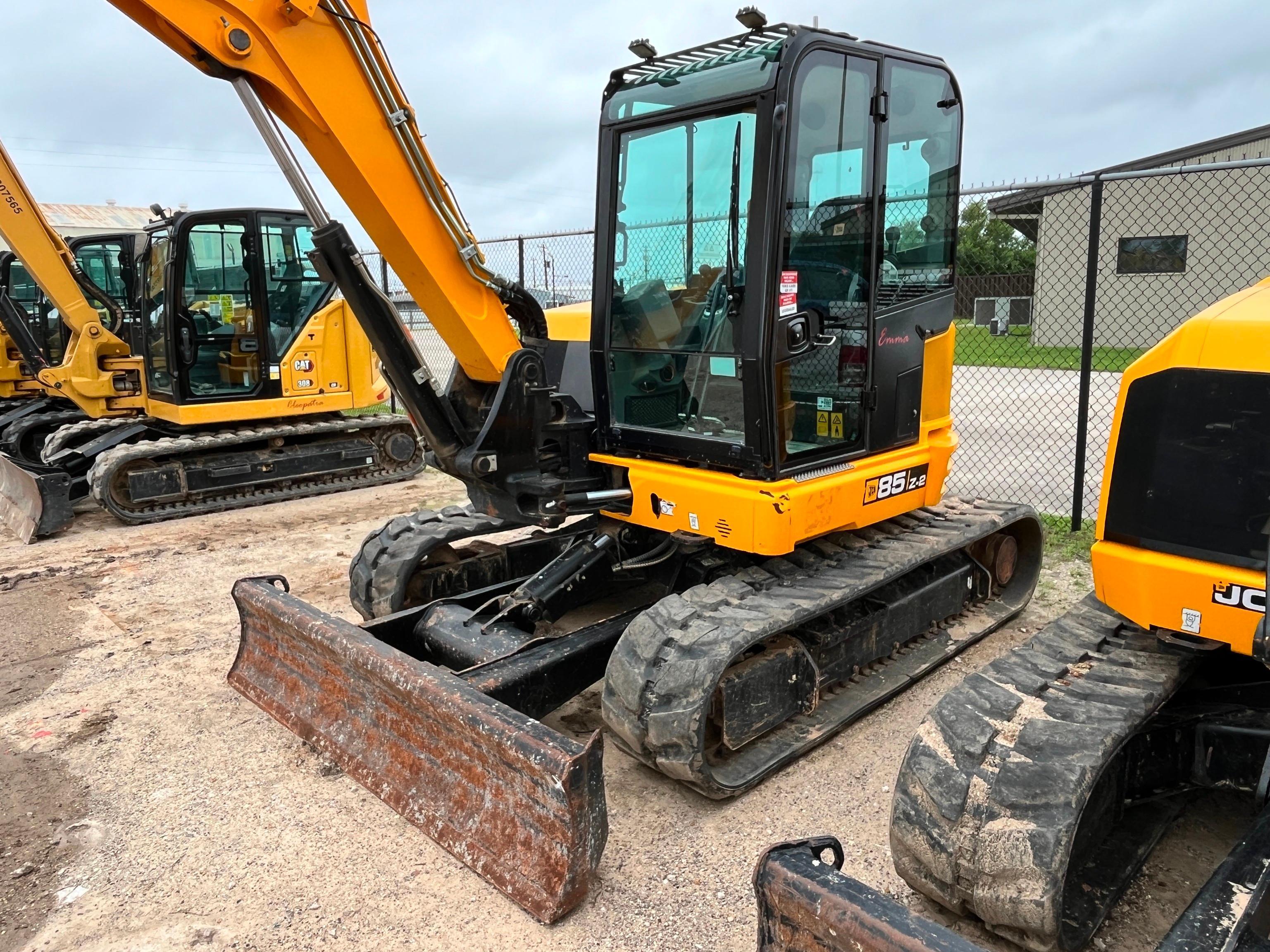 2022 JCB 85Z-2 HYDRAULIC EXCAVATOR SN:JCB8AEA3KM2736507 powered by Kohler diesel engine, equipped