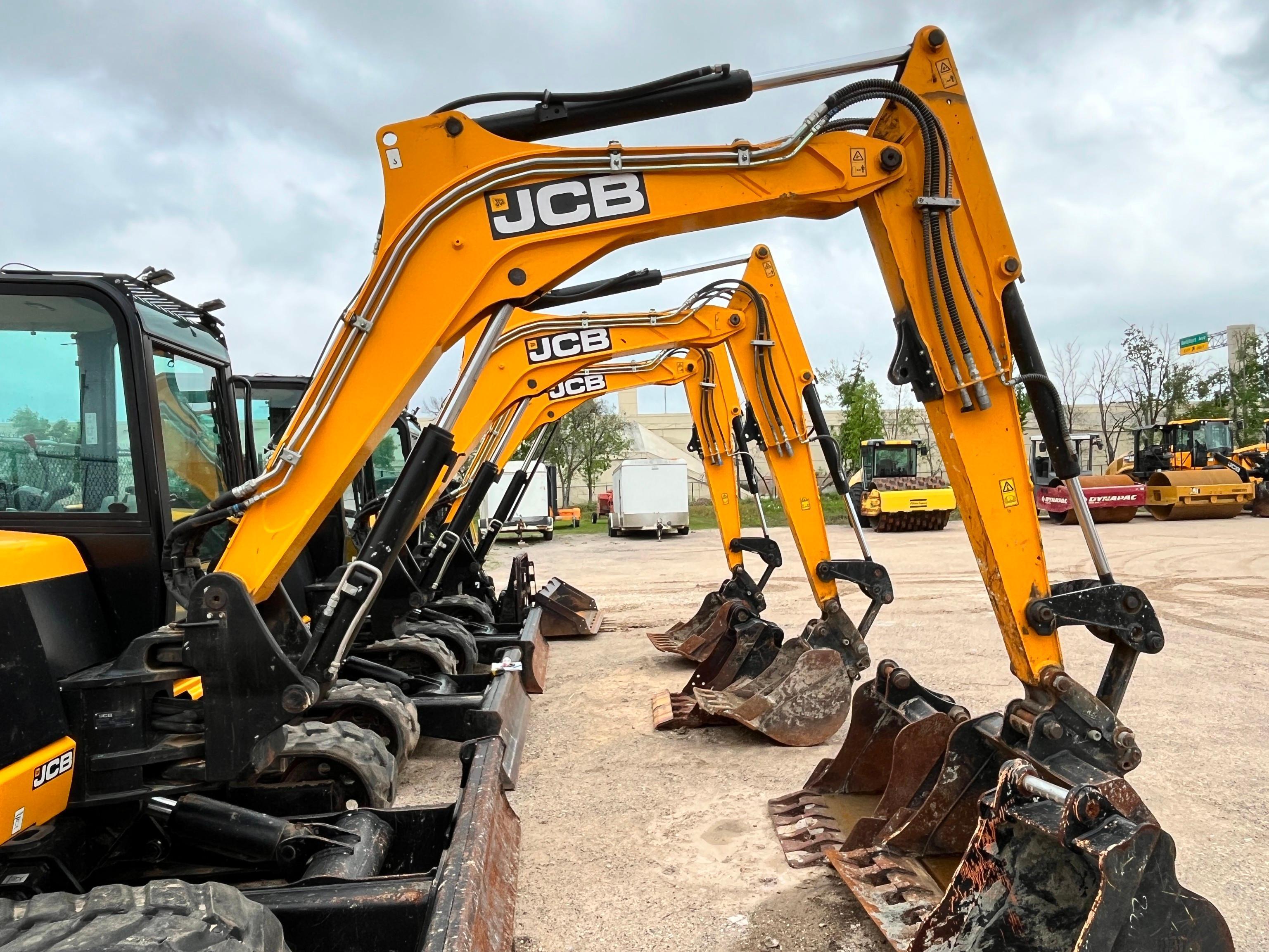 2022 JCB 85Z-2 HYDRAULIC EXCAVATOR SN:JCB8AEA3KM2736507 powered by Kohler diesel engine, equipped