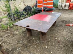 SHOP BUILT WELDING TABLE SUPPORT EQUIPMENT