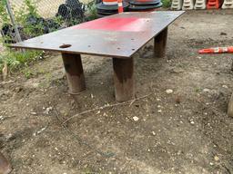 SHOP BUILT WELDING TABLE SUPPORT EQUIPMENT