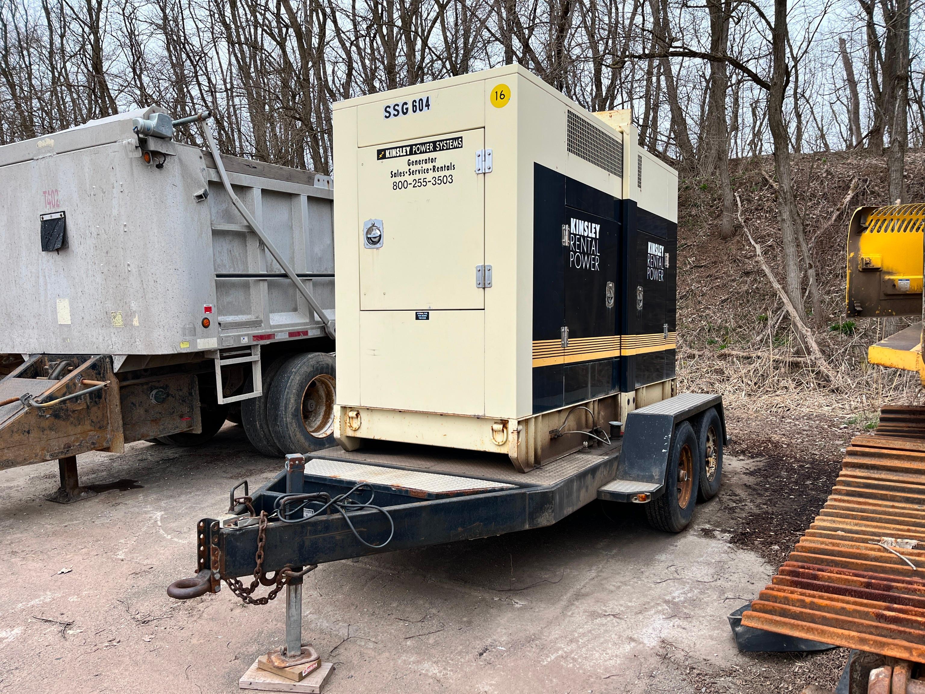 KOHLER 100KW GENERATOR powered by John Deere diesel engine, equipped with 100KW, Kohler automatic