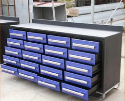 NEW SUPPORT EQUIPMENT...NEW Workbench 10 Feet 15 Drawer Heavy Duty Steel WorkStation with 2 Side