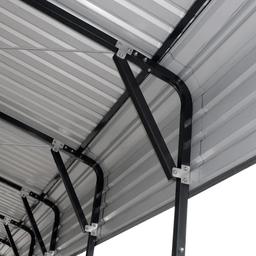 STORAGE BUILDING NEW TMG Industrial 20' x 20' Metal Shed Carport, 10' Open Sidewalls, 400 Sq-Ft, 27