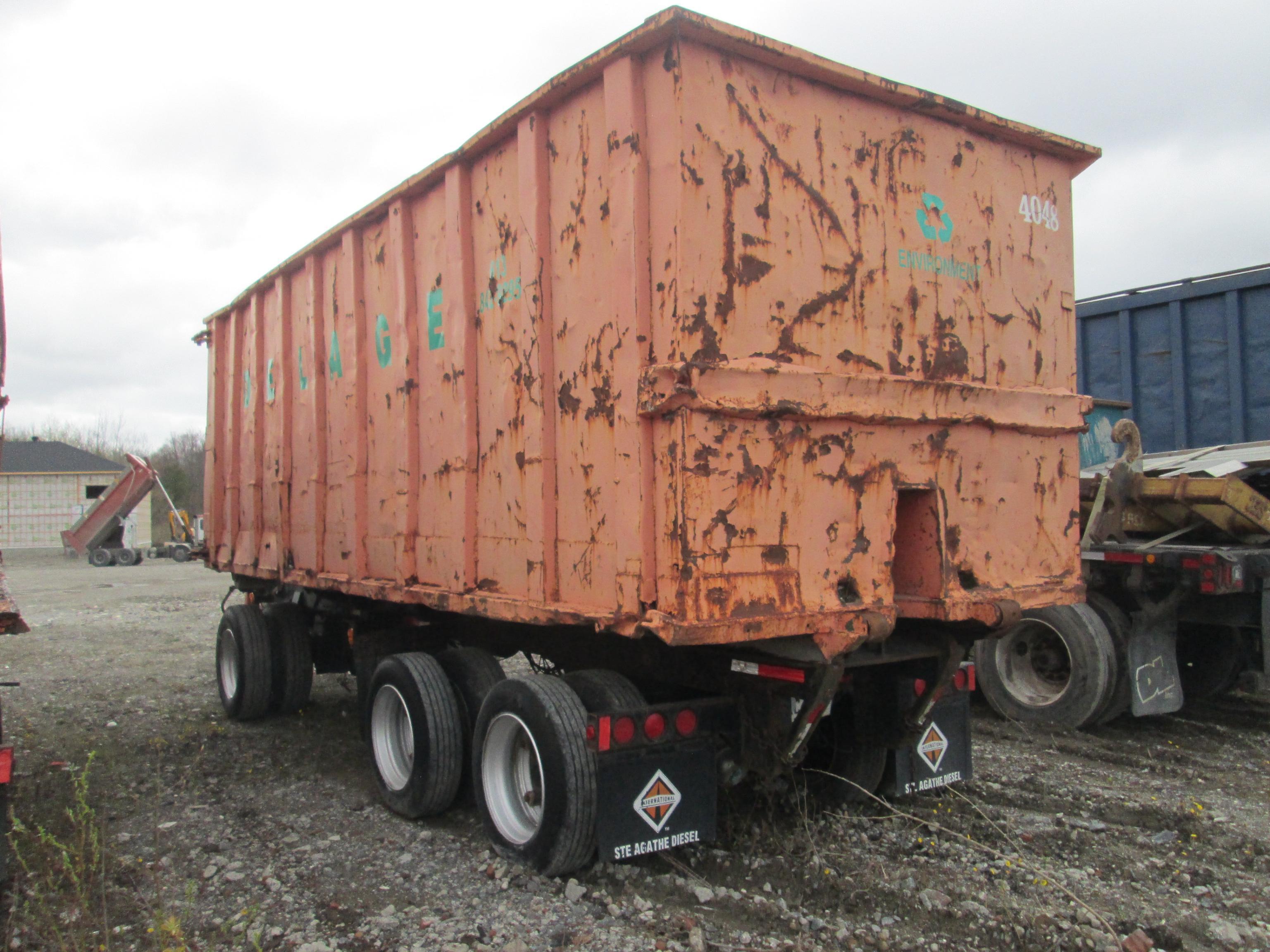 ROLLOFF TRAILER 1994 Atlas TR-26 Tri / axle 26' Roll off Pup trailer SN 2L9RCNDD1RB062005 equipped