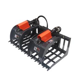 SKID STEER ATTACHMENT NEW TMG Industrial 84''...Skid Steer Rock Skeleton Grapple Attachment, Univers