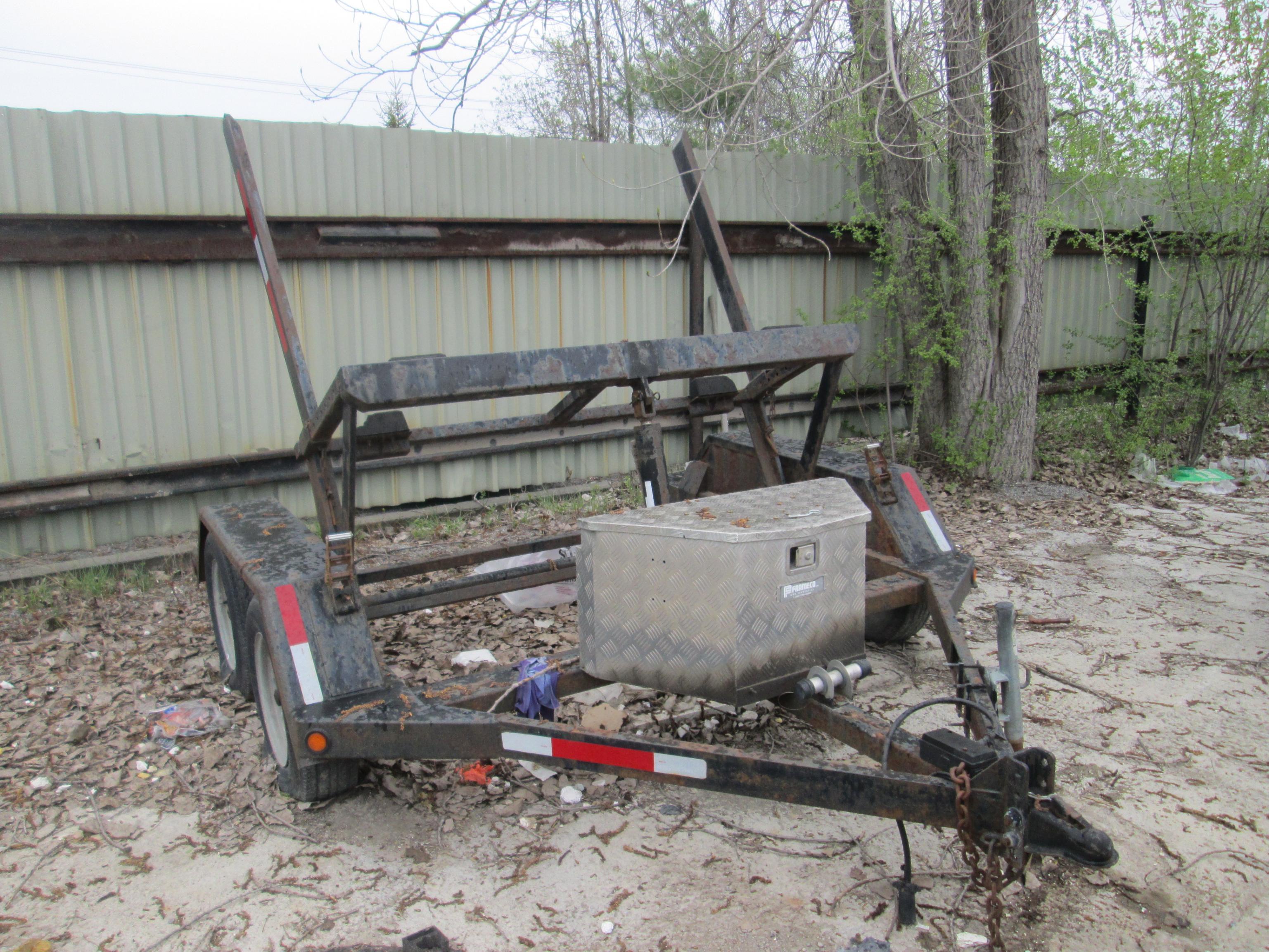 CONTAINER TRAILER Dalji Tandem / axle front end container trailer, LOCATED IN L'ANGE-GARDIEN J8L 0V1