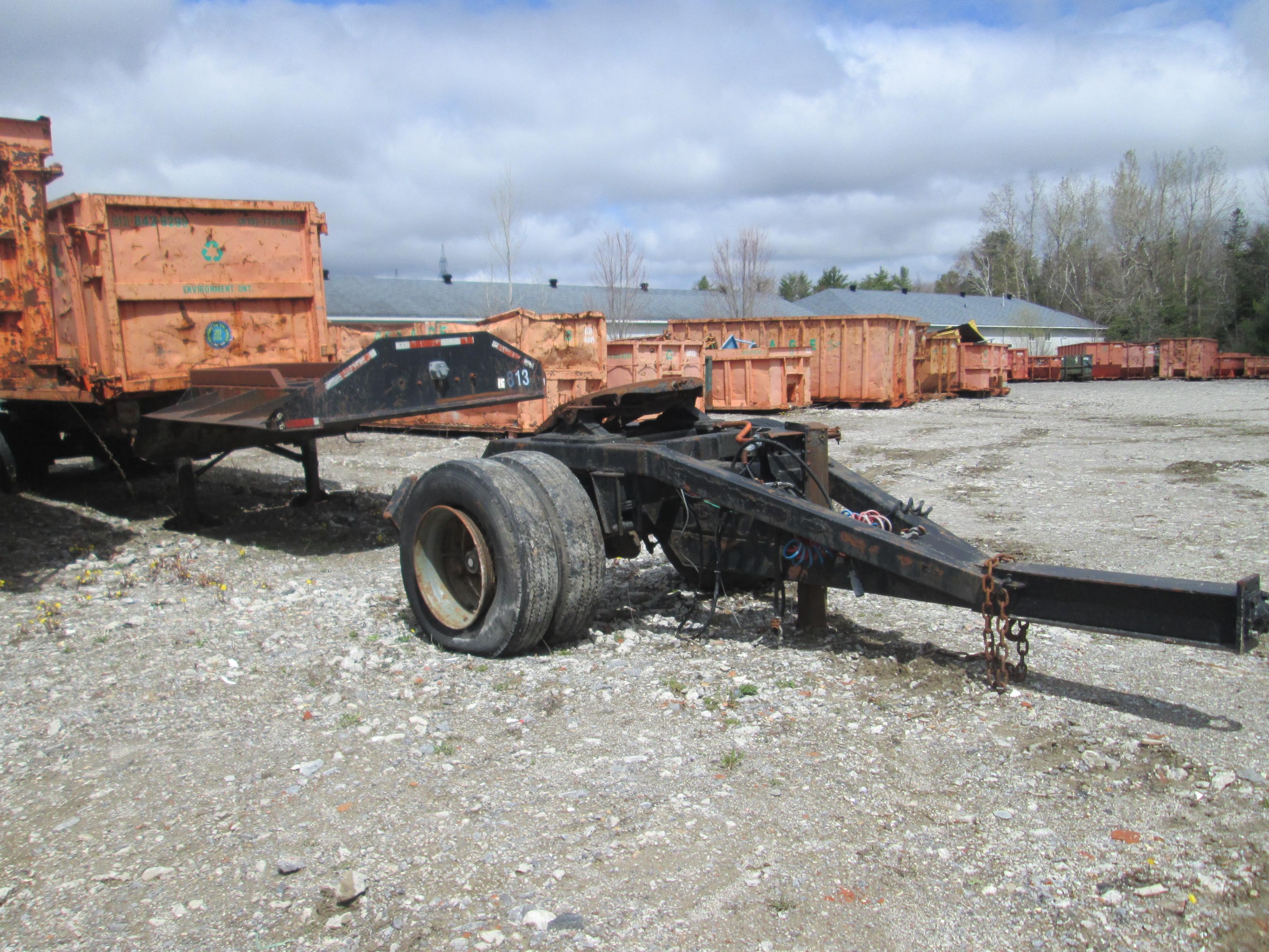 ROLLOFF TRAILER Tandem / axle 24' Roll off Pup trailer , s/a dolly, 40 yard roll off container