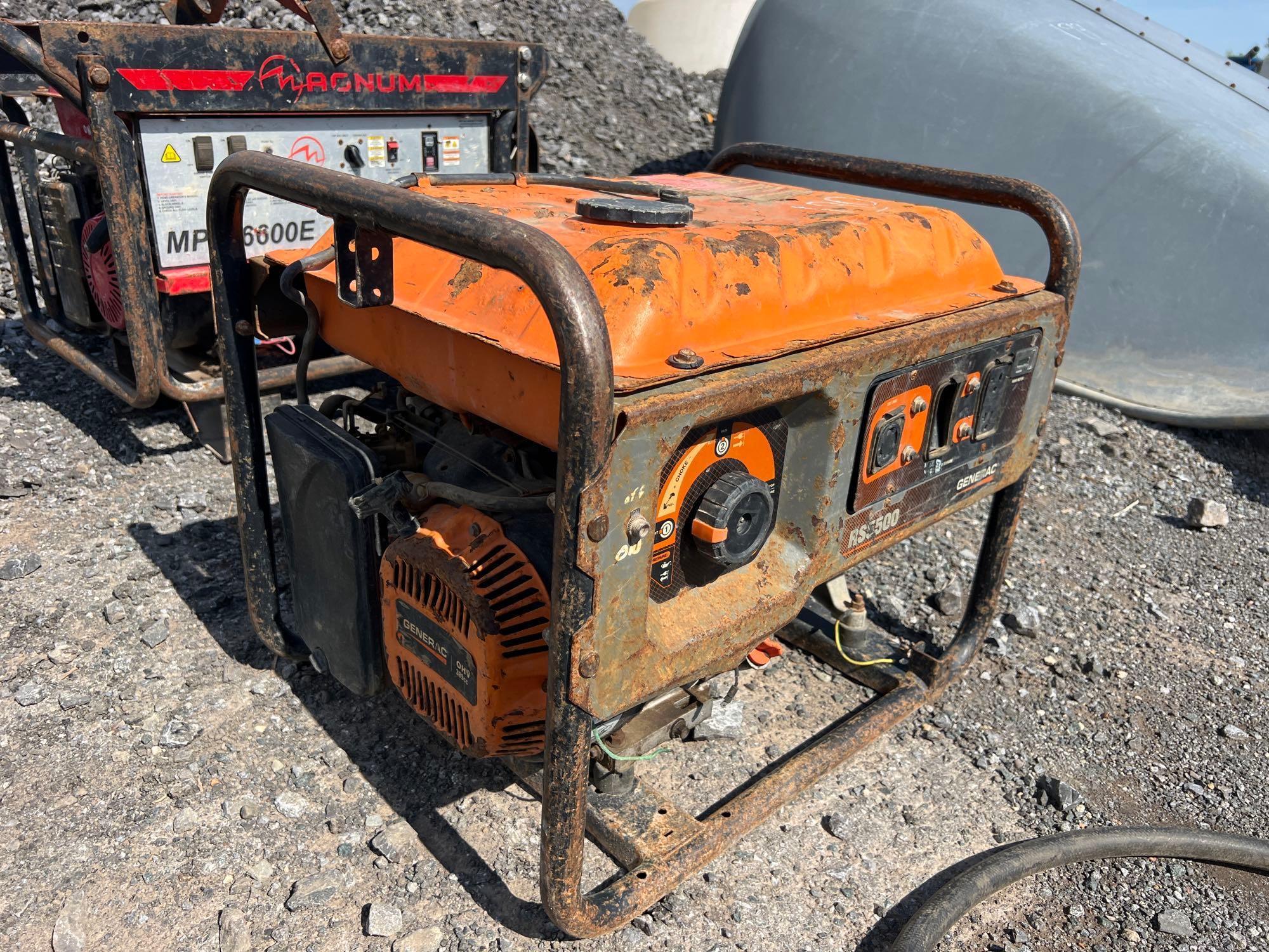 GENERAC RS5500 GENERATOR SUPPORT EQUIPMENT powered by gas engine.