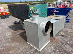 KEYSTONE KEYSTOKER COAL STOVE FURNACE SUPPORT EQUIPMENT recent feeder, custom feed hopper, well