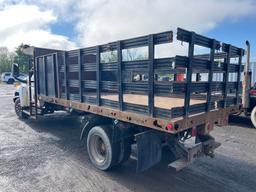 2008 GMC 5500 STAKE TRUCK VN:401229 powered by diesel engine, equipped with power steering, stake