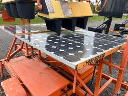PORTABLE TRAFFIC SIGNAL SN-101185 solar power, ST185/80R13 tires, trailer mounted..BILL OF SALE ONLY