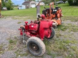 BARNES 45TCCG-10 WATER PUMP SN:687407 powered by Wisconsin 4 cylinder gas engine, equipped with 4in.