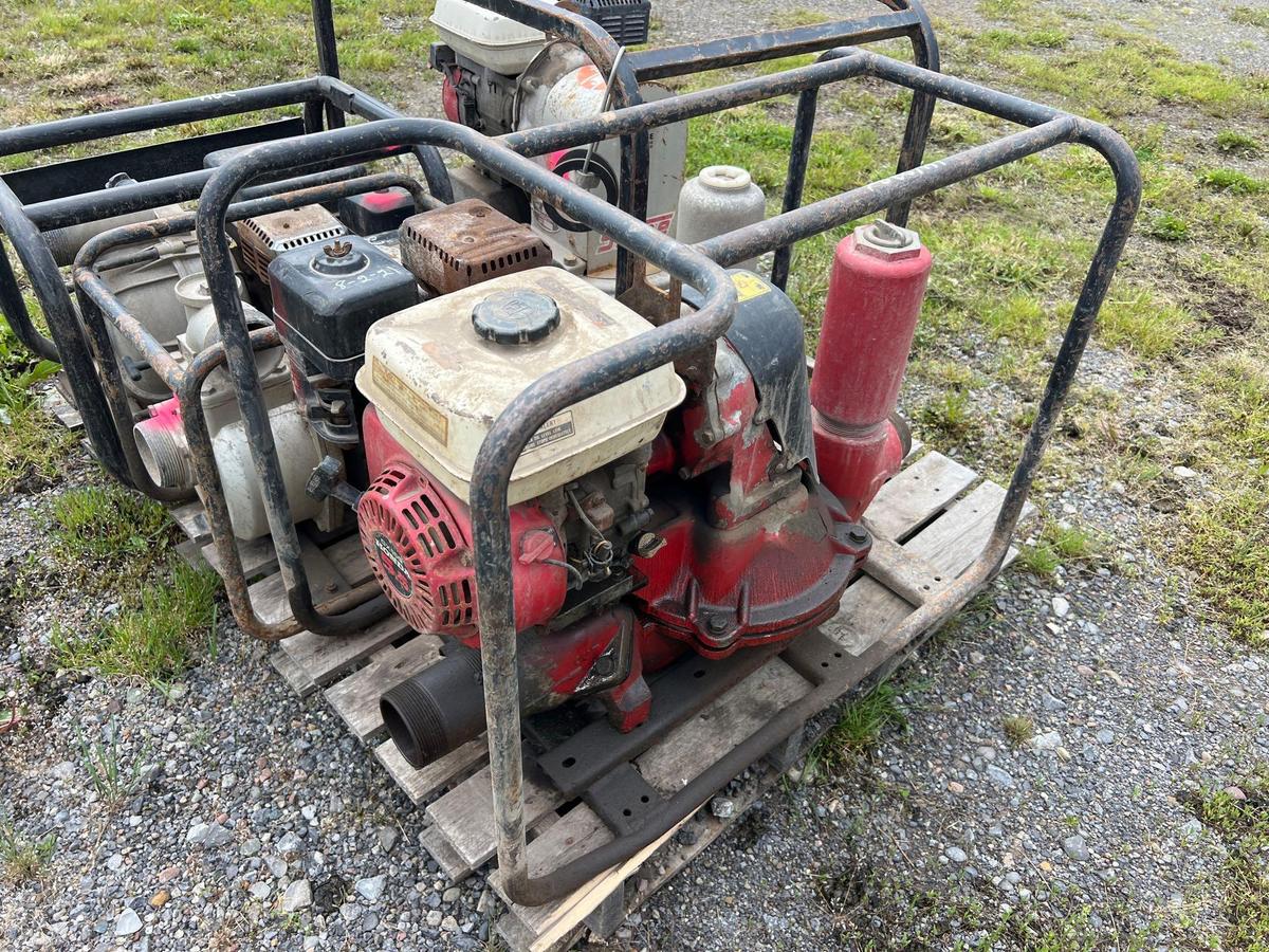 3IN. DIAPHRAGM PUMP WATER PUMP powered by Honda gas engine.