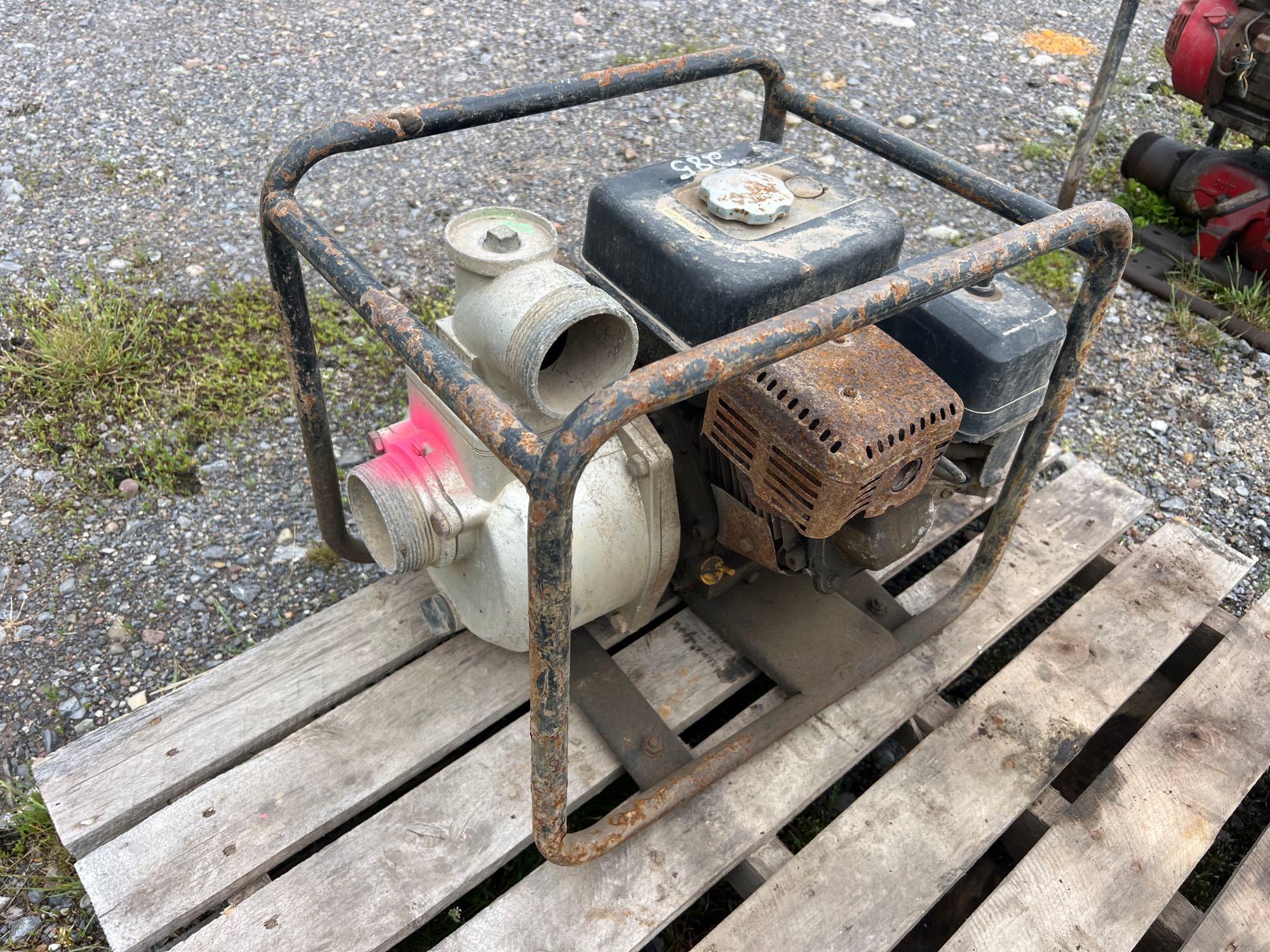 CHAMPION 3IN. TRASH PUMP WATER PUMP powered by gas engine.