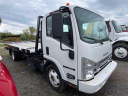 2020...ISUZU NPR ROLLBACK TRUCK VN:JALE5W160L7303366 powered by Isuzu diesel engine, equipped with