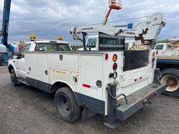 2001 FORD F550 SERVICE TRUCK VN;1FDAF56F21EC:67250 powered by V8 Powerstroke diesel engine, equipped