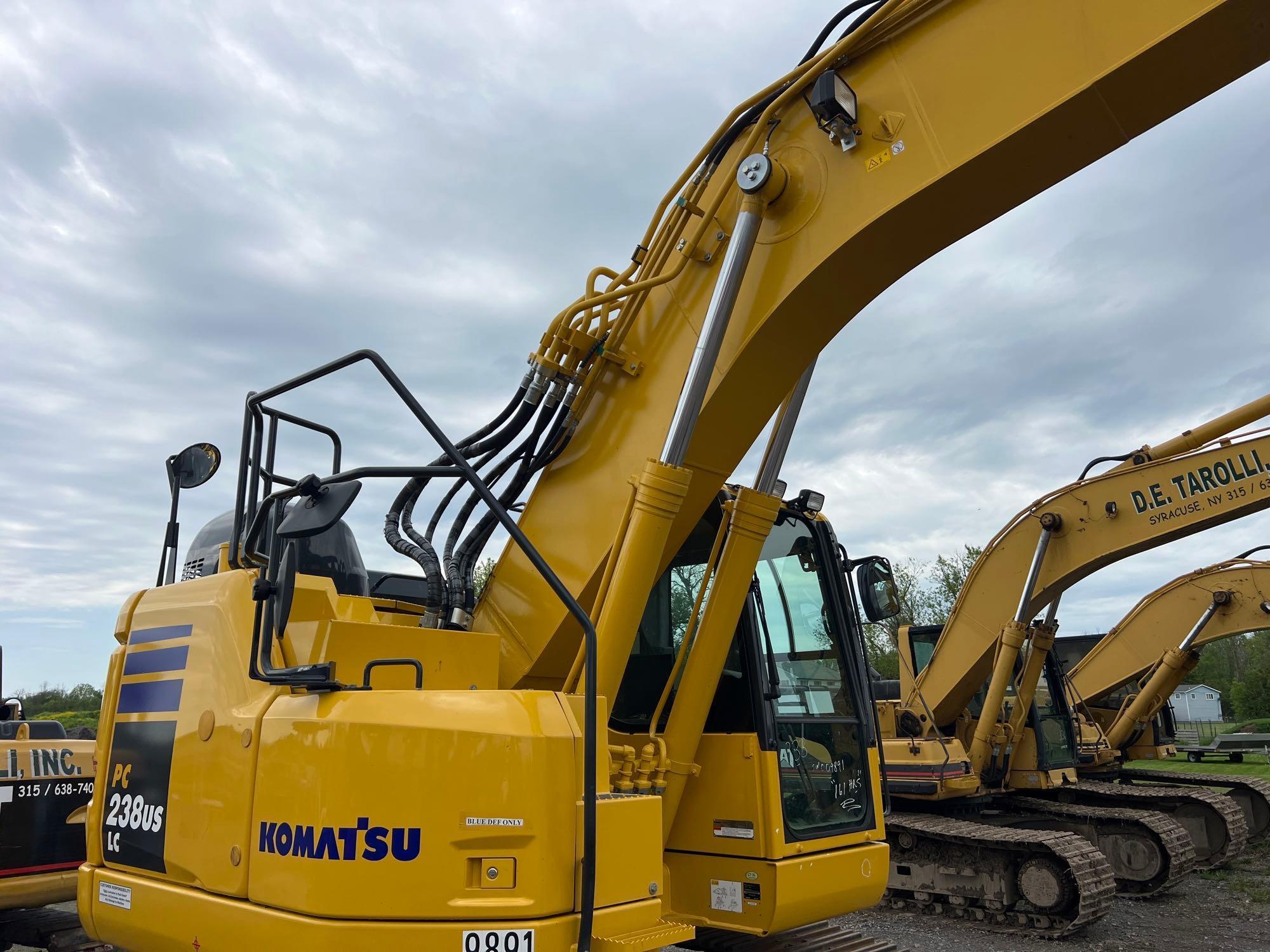 2023 KOMATSU PC238USLC HYDRAULIC EXCAVATOR SN-09891 powered by Komatsu diesel engine, equipped with