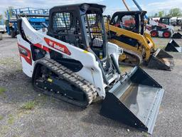 2023 BOBCAT T64 RUBBER TRACKED SKID STEER SN-19310 powered by diesel engine, equipped with rollcage,