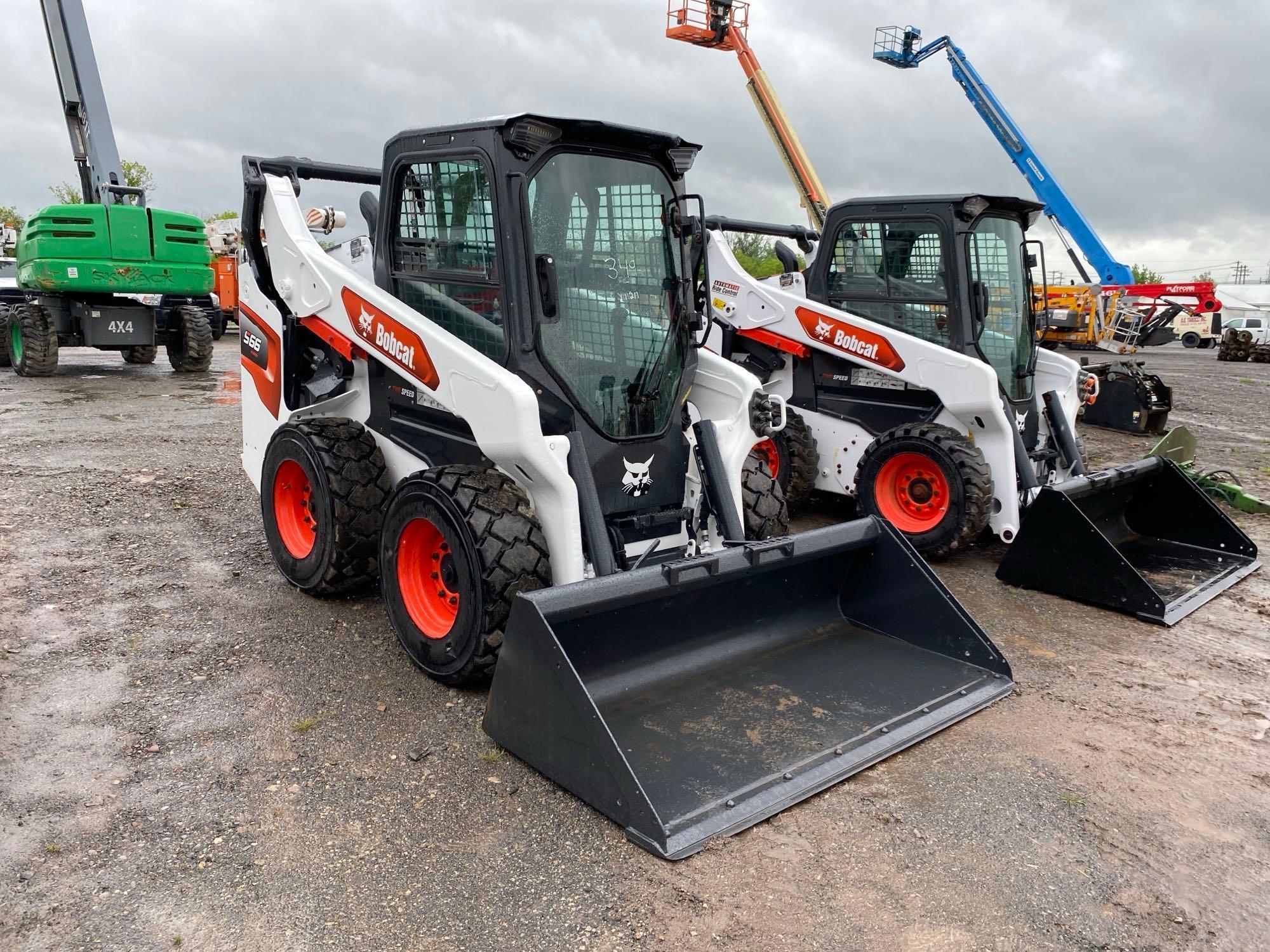 2020 BOBCAT S66 SKID STEER SN:B4SA11211 powered by diesel engine, equipped with EROPS, air, heat,