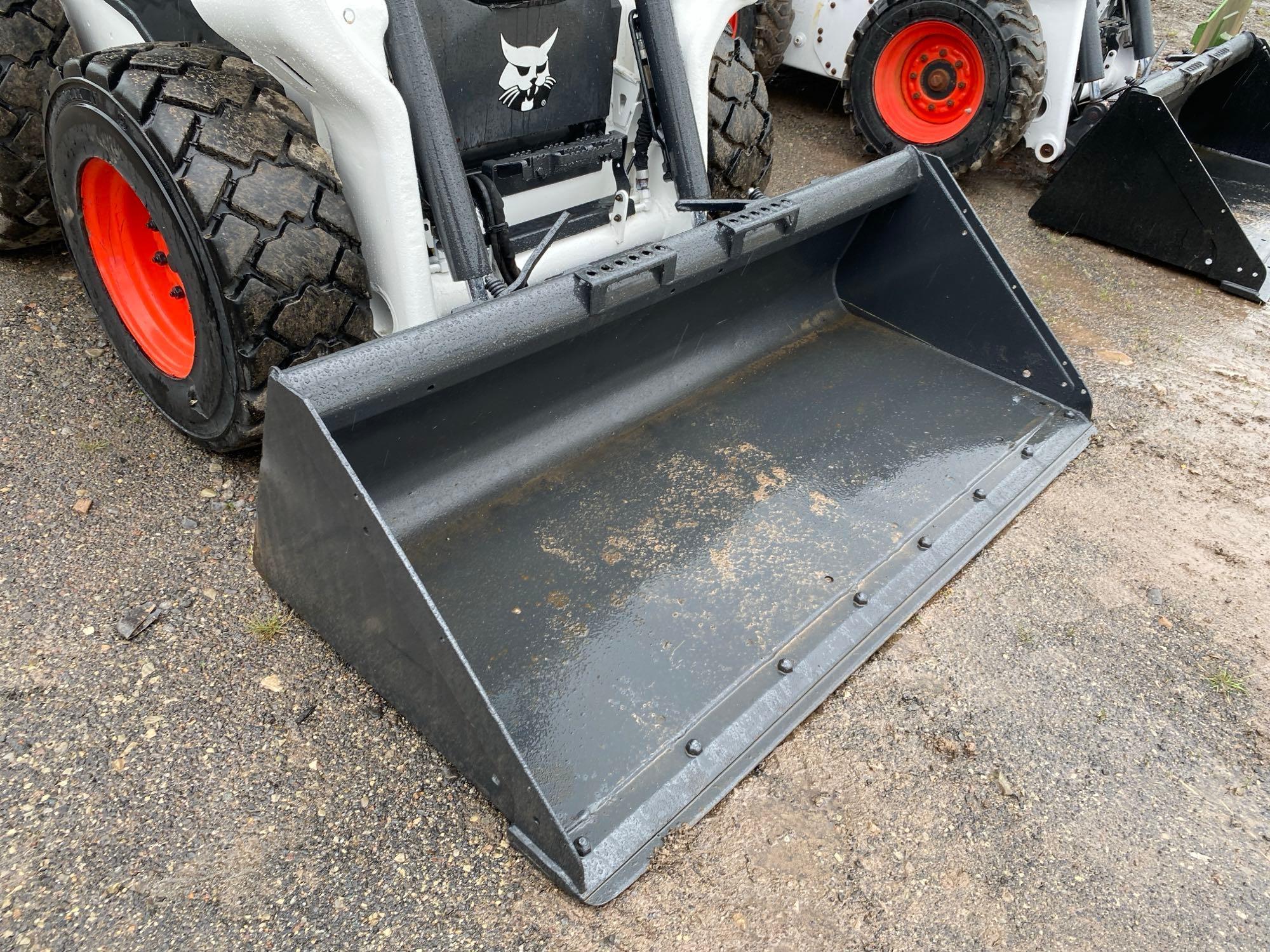 2020 BOBCAT S66 SKID STEER SN:B4SA11211 powered by diesel engine, equipped with EROPS, air, heat,