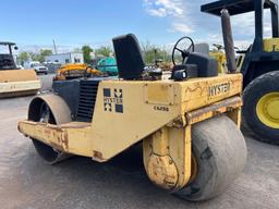 HYSTER VIBRATORY ROLLER SN:B156C2150H powered by diesel engine, equipped with OROPS, 84in. Smooth