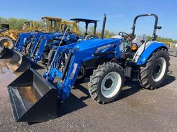 NEW NEW HOLLAND WORKMASTER 75 TRACTOR LOADER SN:04933...4x4, powered by diesel engine, 75hp, equippe