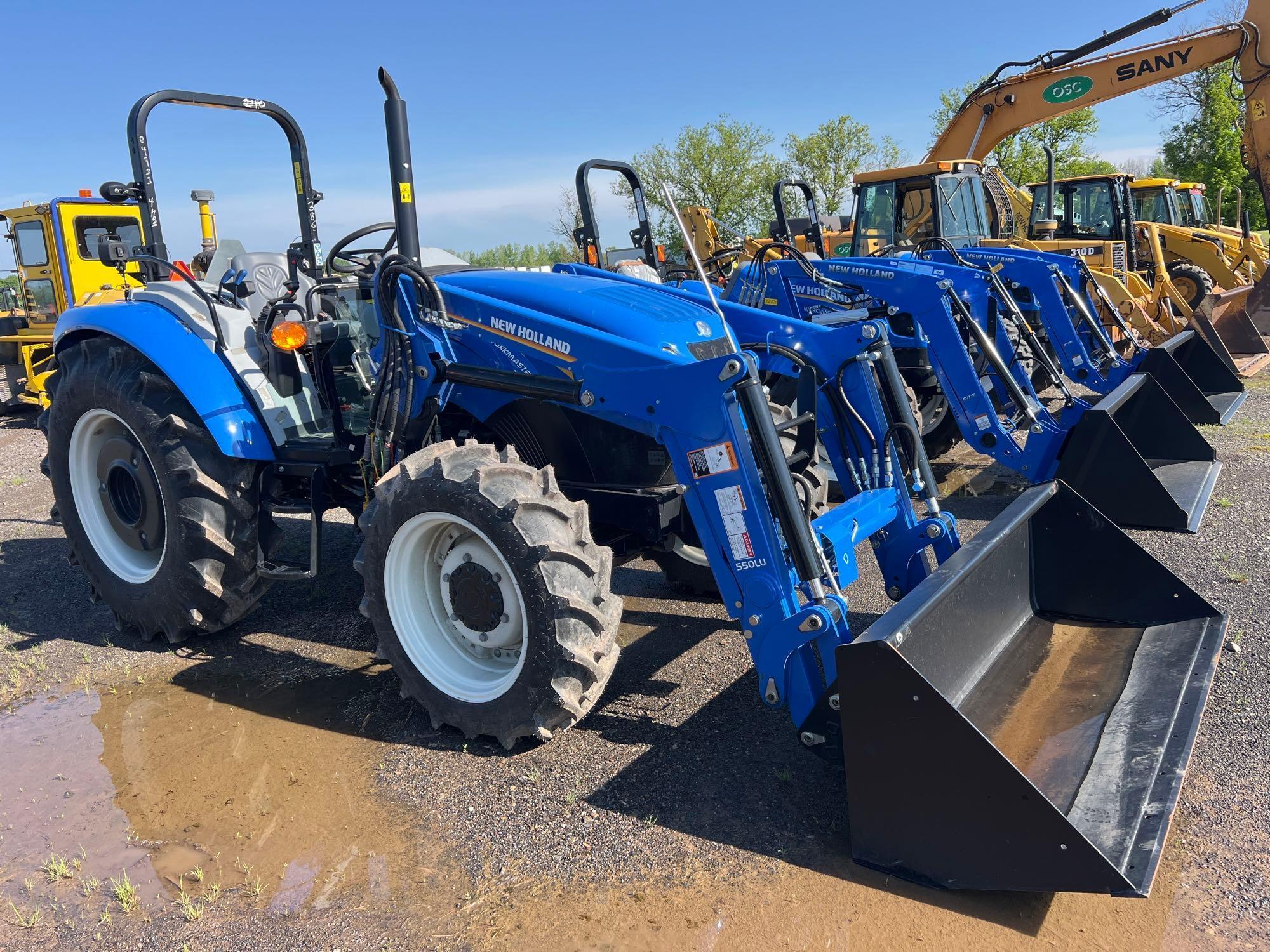 NEW NEW HOLLAND WORKMASTER 75 TRACTOR LOADER SN:04933...4x4, powered by diesel engine, 75hp, equippe