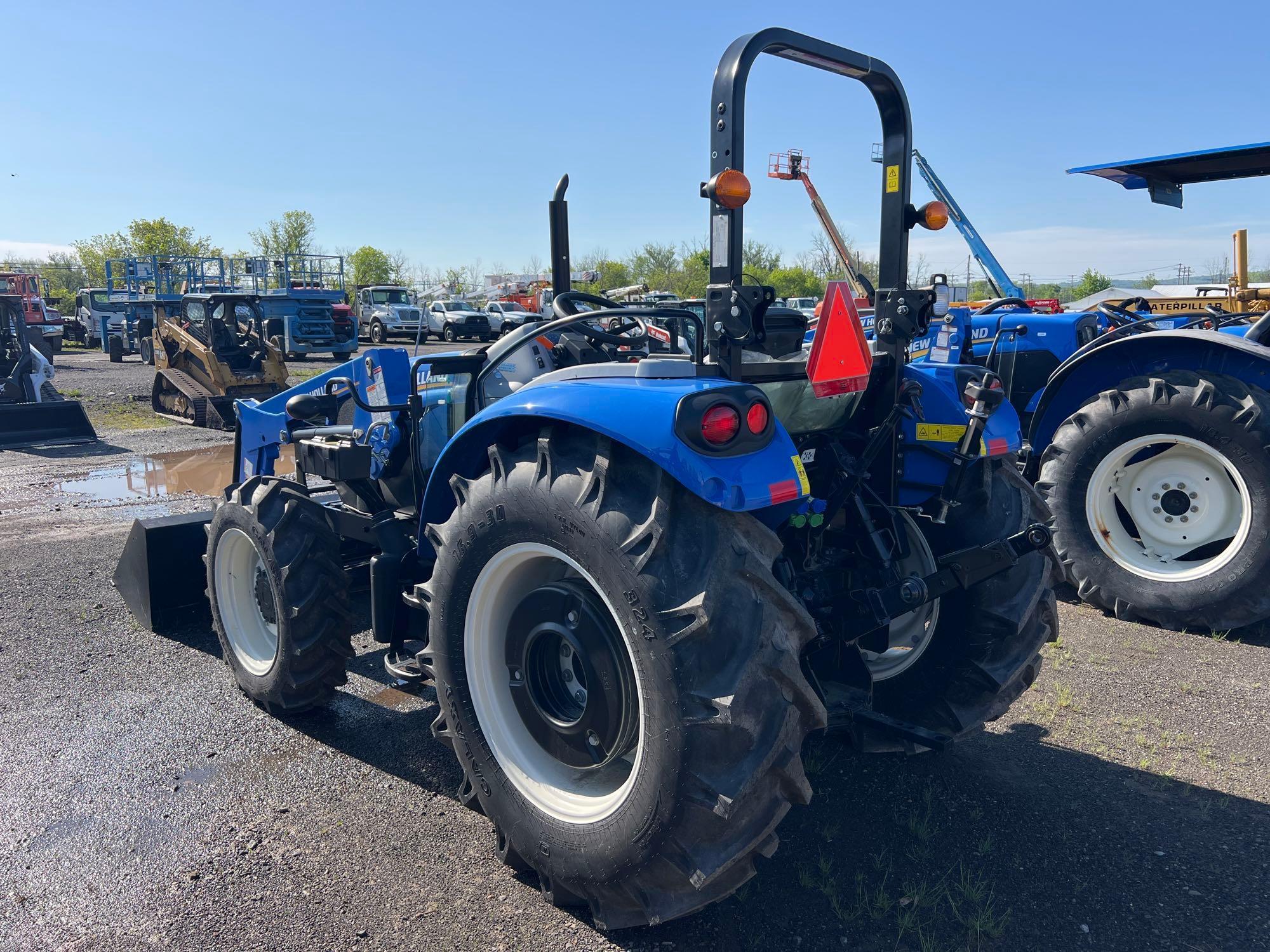 NEW NEW HOLLAND WORKMASTER 75 TRACTOR LOADER SN:04933...4x4, powered by diesel engine, 75hp, equippe