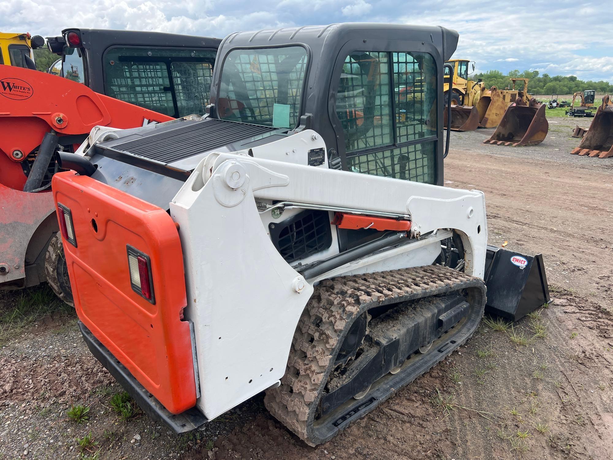 2016 BOBCAT T450 RUBBER TRACKED SKID STEER SN:AUVP12884 powered by diesel engine, equipped with