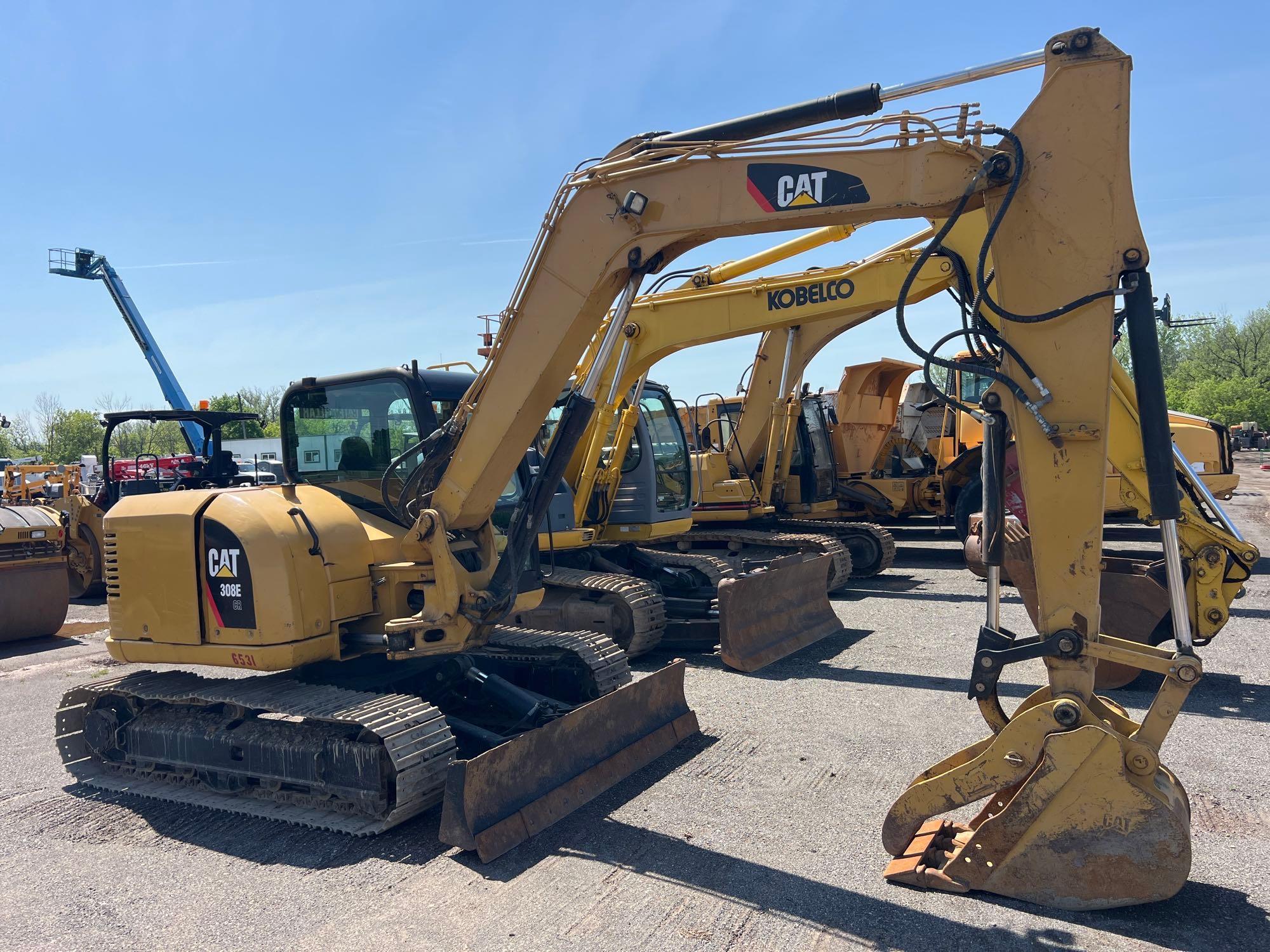 2013 CAT 308ECR HYDRAULIC EXCAVATOR SN:GBJ01677 powered by Cat diesel engine, equipped with Cab,