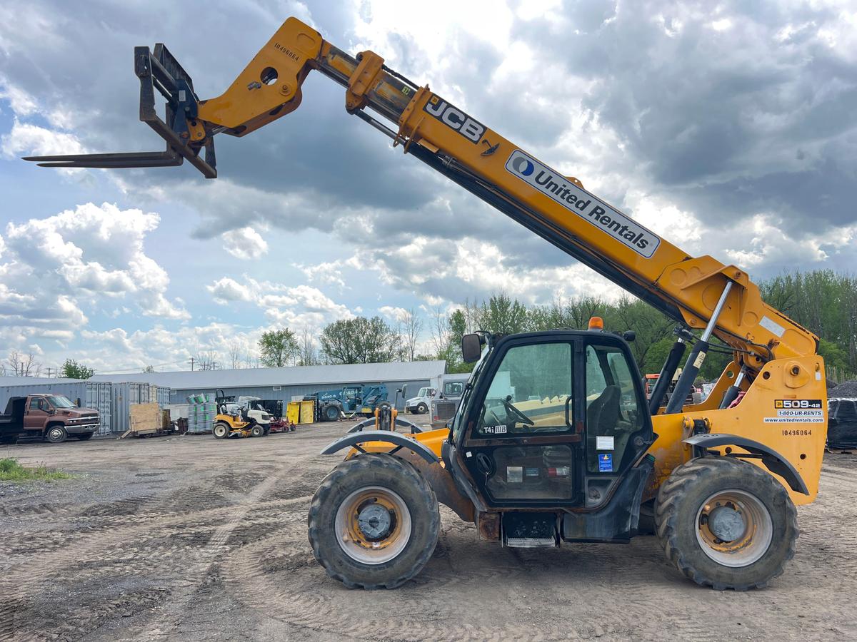 2016 JCB 509-42S TELESCOPIC FORKLIFT SN:2438136 4x4, powered by diesel engine, equipped with EROPS,