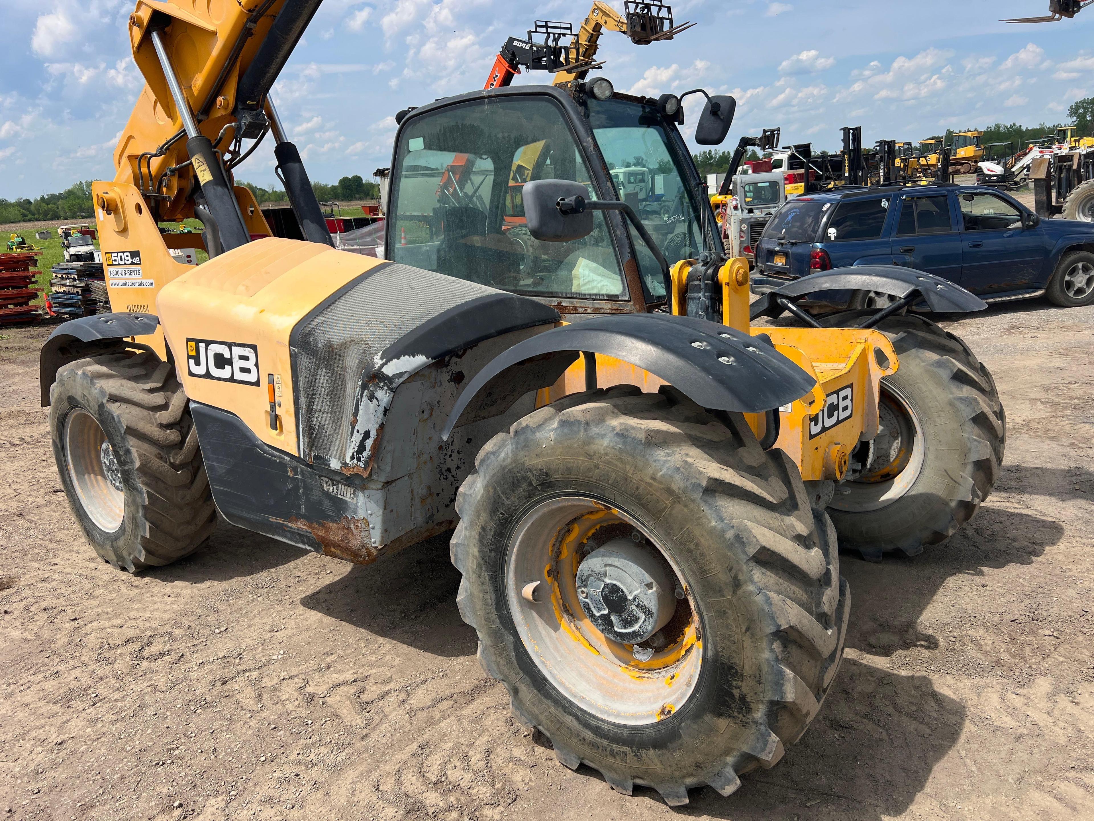 2016 JCB 509-42S TELESCOPIC FORKLIFT SN:2438136 4x4, powered by diesel engine, equipped with EROPS,