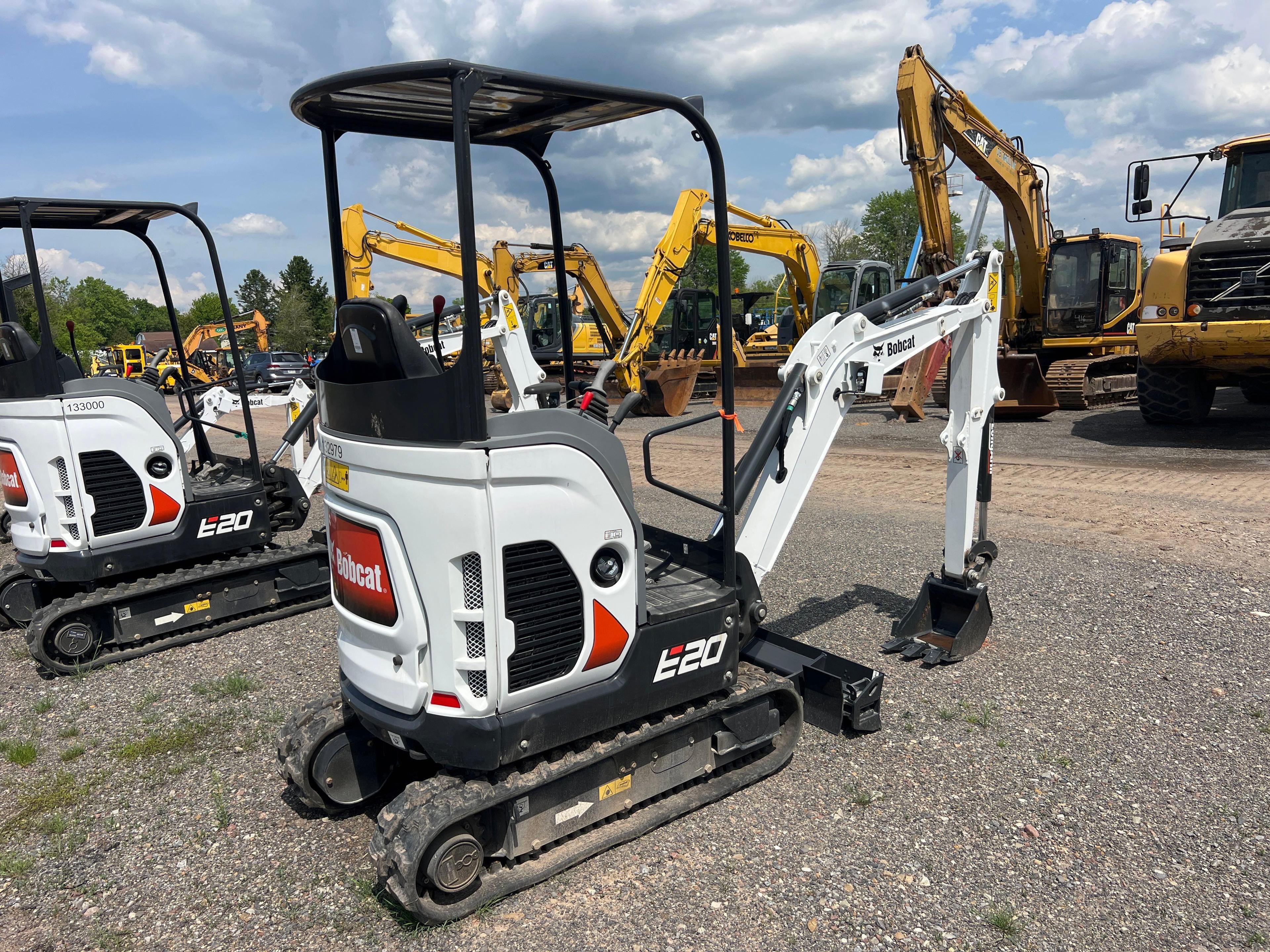 2023 BOBCAT E20 HYDRAULIC EXCAVATOR SN-11444 powered by diesel engine, equipped with OROPS, front