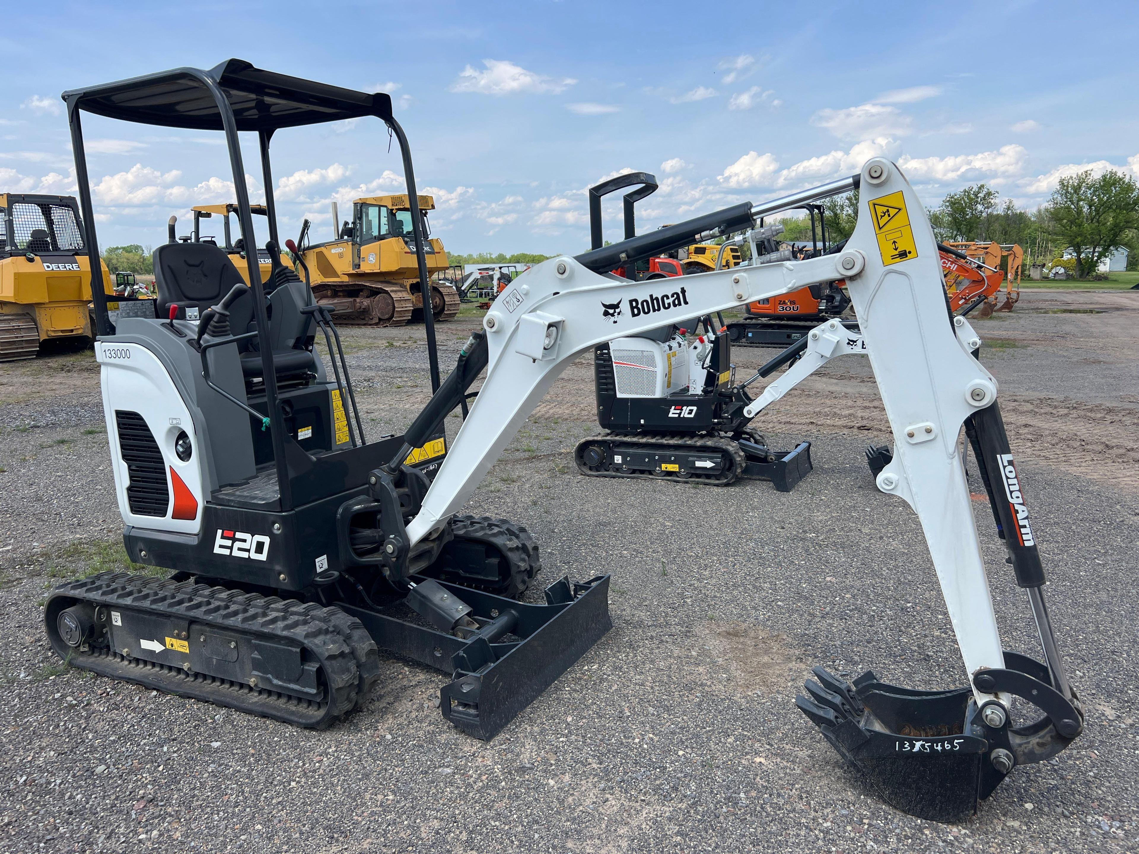 2023 BOBCAT E20 HYDRAULIC EXCAVATOR...SN-11607 powered by diesel engine, equipped with OROPS, front