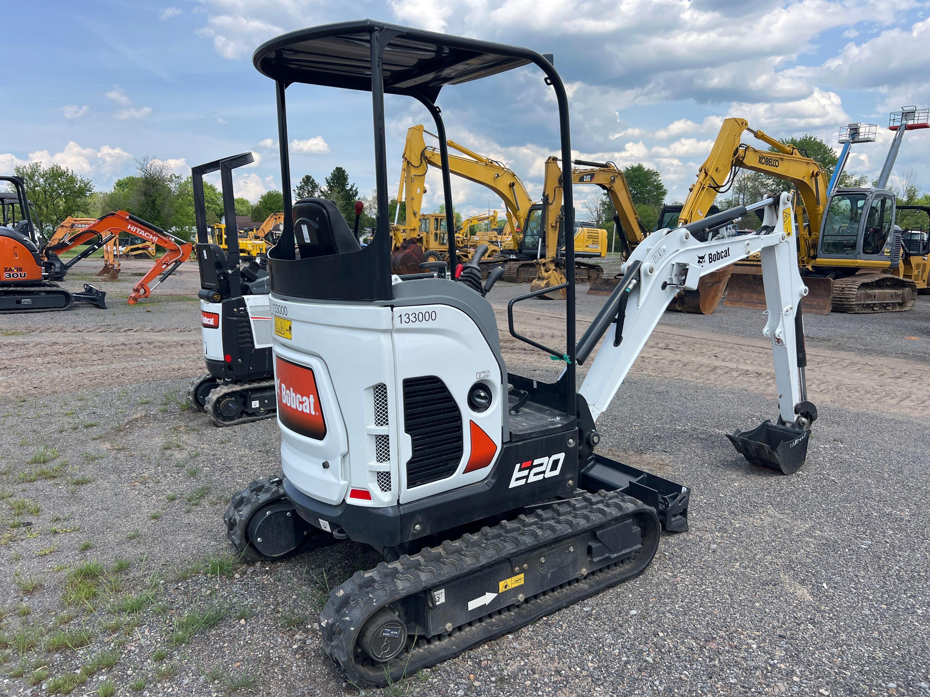 2023 BOBCAT E20 HYDRAULIC EXCAVATOR...SN-11607 powered by diesel engine, equipped with OROPS, front