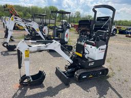 2023 BOBCAT E10 HYDRAULIC EXCAVATOR SN-14702 powered by diesel engine, equipped with OROPS, front