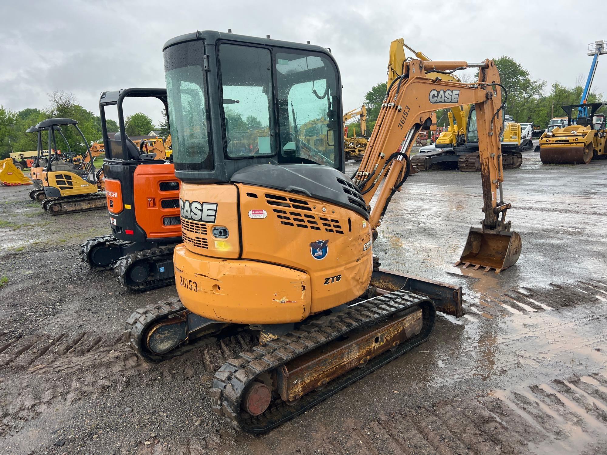 2012 CASE CX36B HYDRAULIC EXCAVATOR SN:NETN66153 powered by Yanmar diesel engine, equipped with Cab,