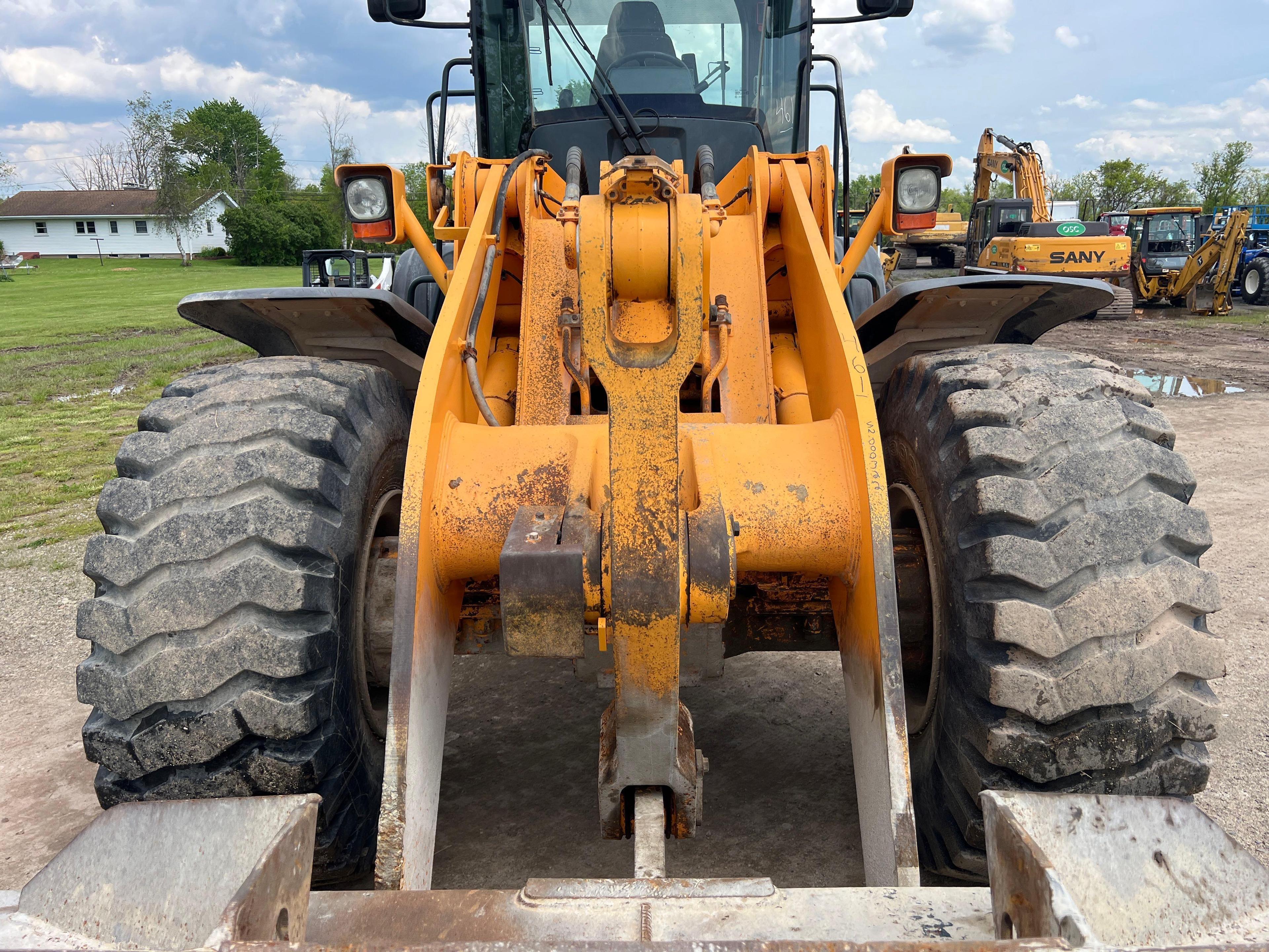 2012 HYUNDAI HL760-9 RUBBER TIRED LOADER SN:00322 powered by diesel engine, equipped with EROPS,