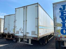 1992 WABASH VAN TRAILER VN:1JJV482T6NL178999 equipped with 53ft. Van body, tandem axle.