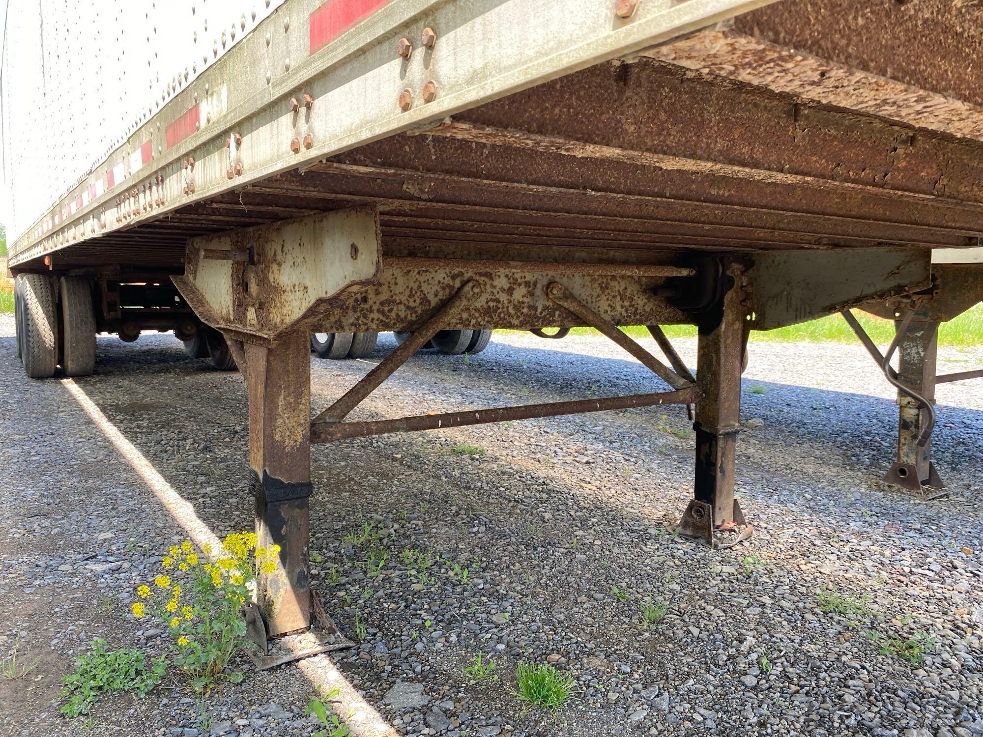 1980 BLK VAN TRAILER VN:801114 tandem axle.