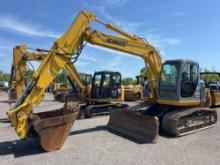 KOBELCO ED150 HYDRAULIC EXCAVATOR SN:862 powered by diesel engine, equipped with Cab, air, heat,