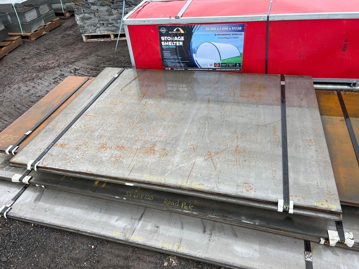 NEW 3/4IN. STEEL PLATE ROAD PLATE