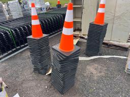 NEW (25) SAFETY HIGHWAY CONES NEW SUPPORT EQUIPMENT