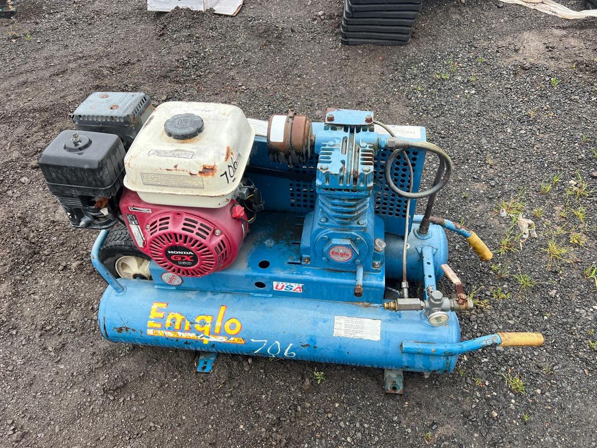 EMGLO AIR COMPRESSOR SUPPORT EQUIPMENT powered by Honda GX160.