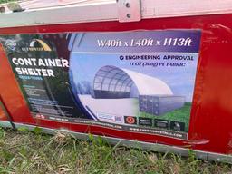 NEW GOLDEN MOUNT 40FT. X 40FT. X 13FT. STORAGE BUILDING PE Dome Container Shelter. CSA/TUV Snow