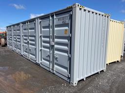 NEW 40FT. HIGH CUBE CONTAINER MULTI-USE CONTAINER Details: Four Side Open Door, one end door, lock